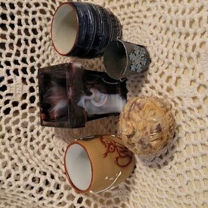 Marble vase🌺dish/lid~trinket bowls